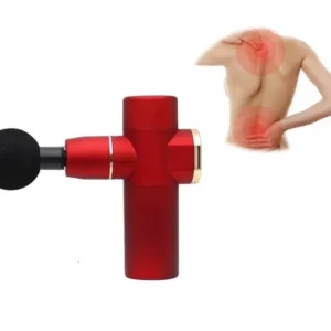 Портативний ручний масажер пістолет для тіла Fascial Gun Mini Red