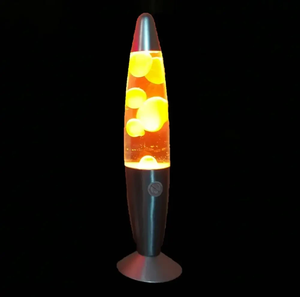 Лава лампа з парафіном 35 см помаранчева нічник світильник воскова лампа Magma Lamp парафінова лампа – фото 3
