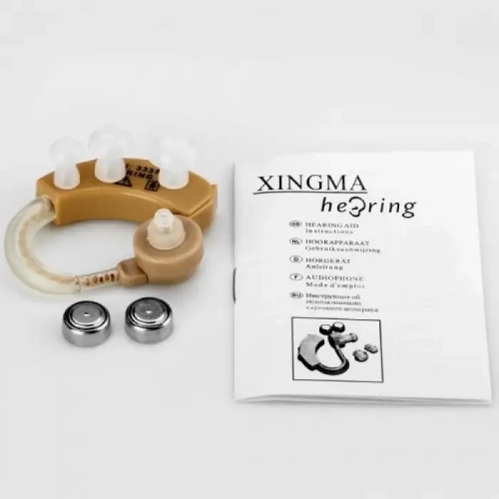 Слуховий апарат Xingma XM-909E завушний підсилювач слуху Повний комплект st – фото 4