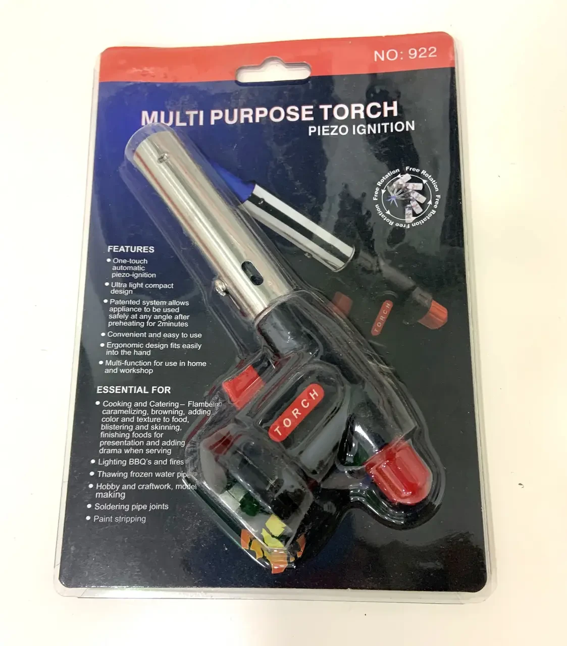 Автоматичний газовий пальник Multi Purpose Torch NO 922 – фото 2