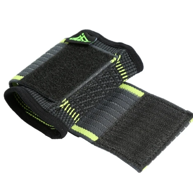 Бандаж еластичний для зап’ястя RIAS Wrists Support Black-Green – фото 4