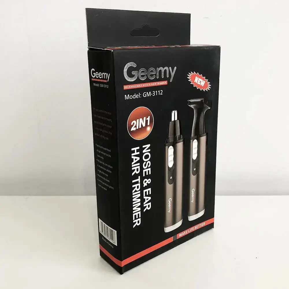 Тример GEMEI GM-3112 2в1, електробритва з насадками для бороди, тример для бороди, тример бездротовий TVS – фото 4