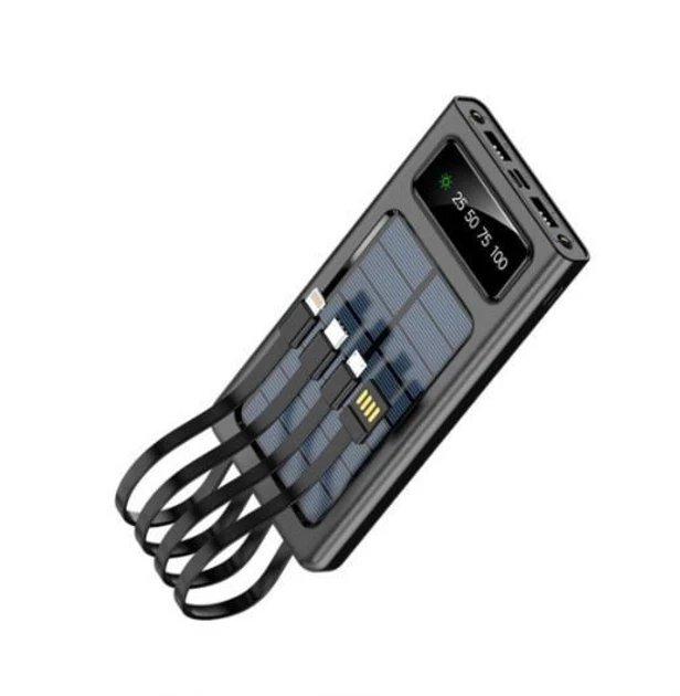 Зарядний пристрій для телефона Power Bank 30000 mAh із сонячною панеллю UKC – фото 3