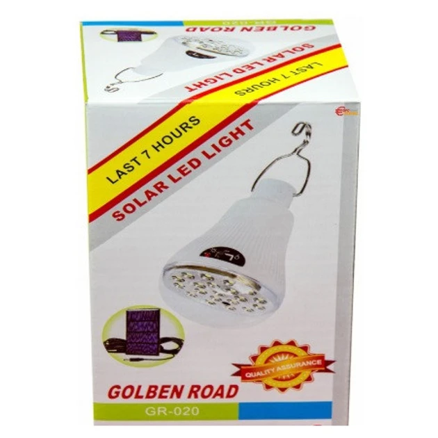 Акумуляторний ліхтарик 10W із сонячною панеллю Golden Road GR-020 для вулиці та приміщень – фото 7
