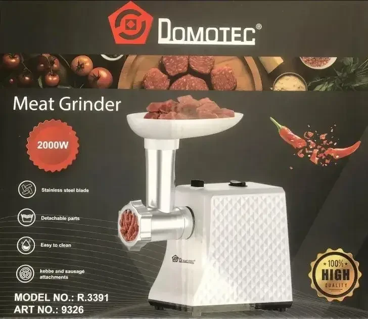 Багатофункціональна М’ясорубка кухонна Domotec R3391 (2000 Вт):Фарш ковбаски подрібнення – фото 7