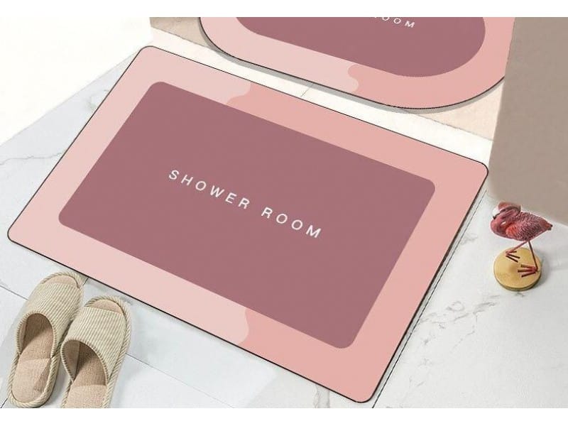 Міцний вологостійкий килимок для ванни Shower Room 40х60 см Сірий, Синій, Рожевий, Зелений, коричневий – фото 1