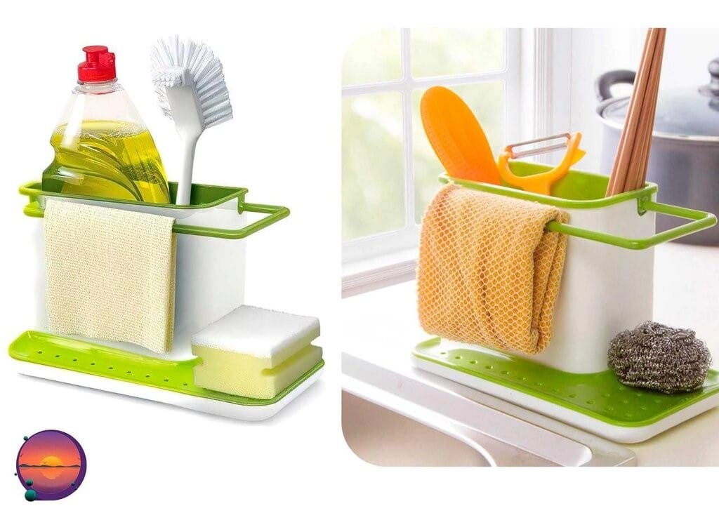 Органайзер на мийку для мийних засобів 3in1 Daily Use для щіток, губок, мила та рушників – фото 7