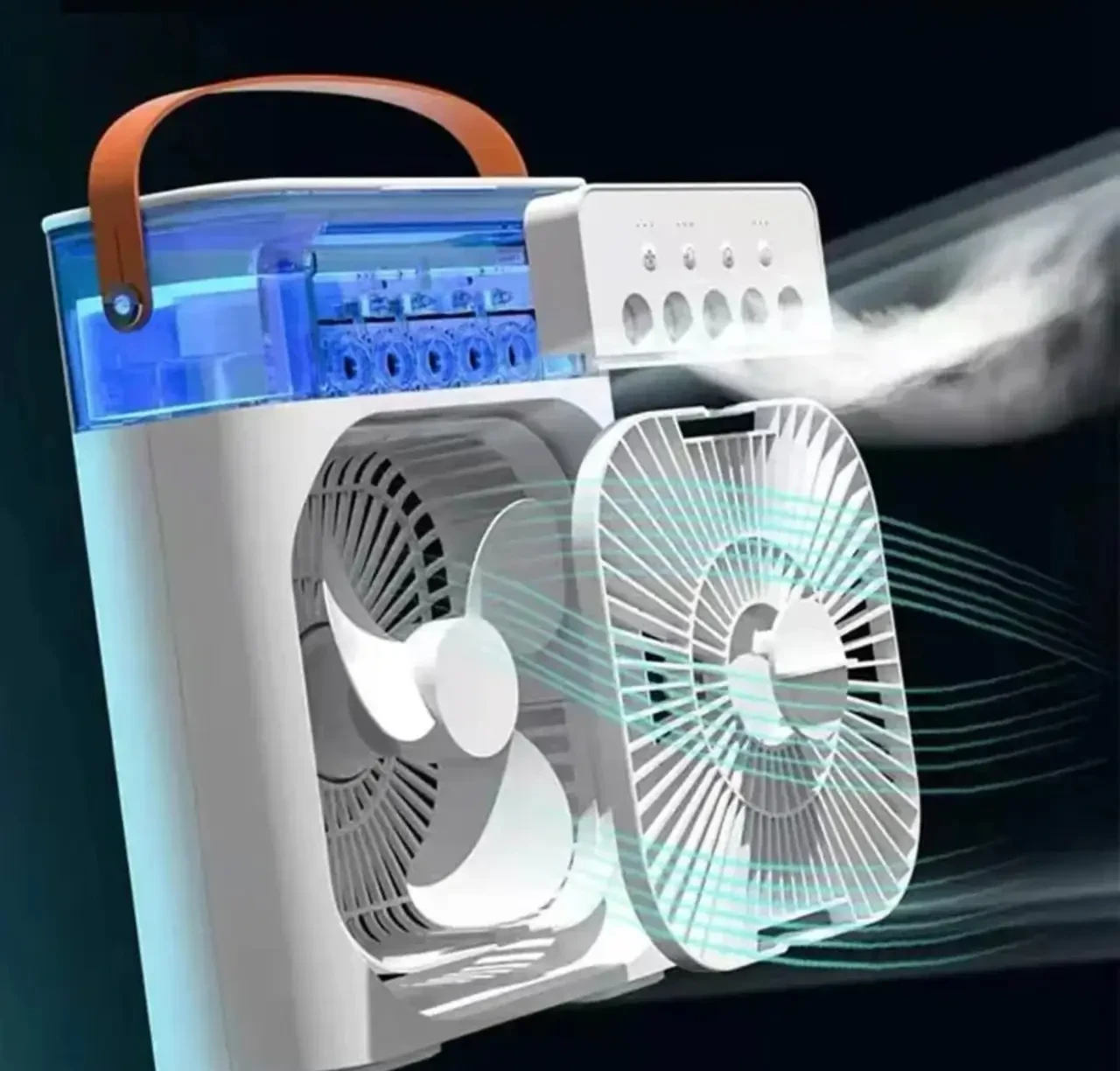 Вентилятор від USB настільний із трьома режимами швидкості та регулюванням кута нахилу 9418 – фото 2