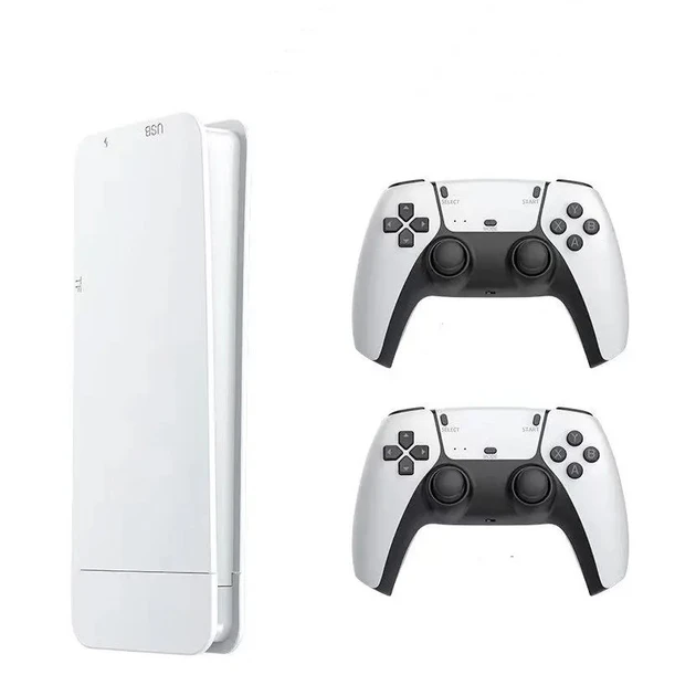 Ігрова мініконсоль HDMI M15 GAME STICK 4K 64 GB 20000 безплатних ігор + два бездротові контролери біла PS1 – фото 1
