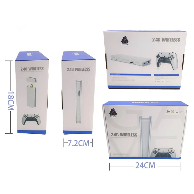 Ігрова мініконсоль HDMI M15 GAME STICK 4K 64 GB 20000 безплатних ігор + два бездротові контролери біла PS1 – фото 3