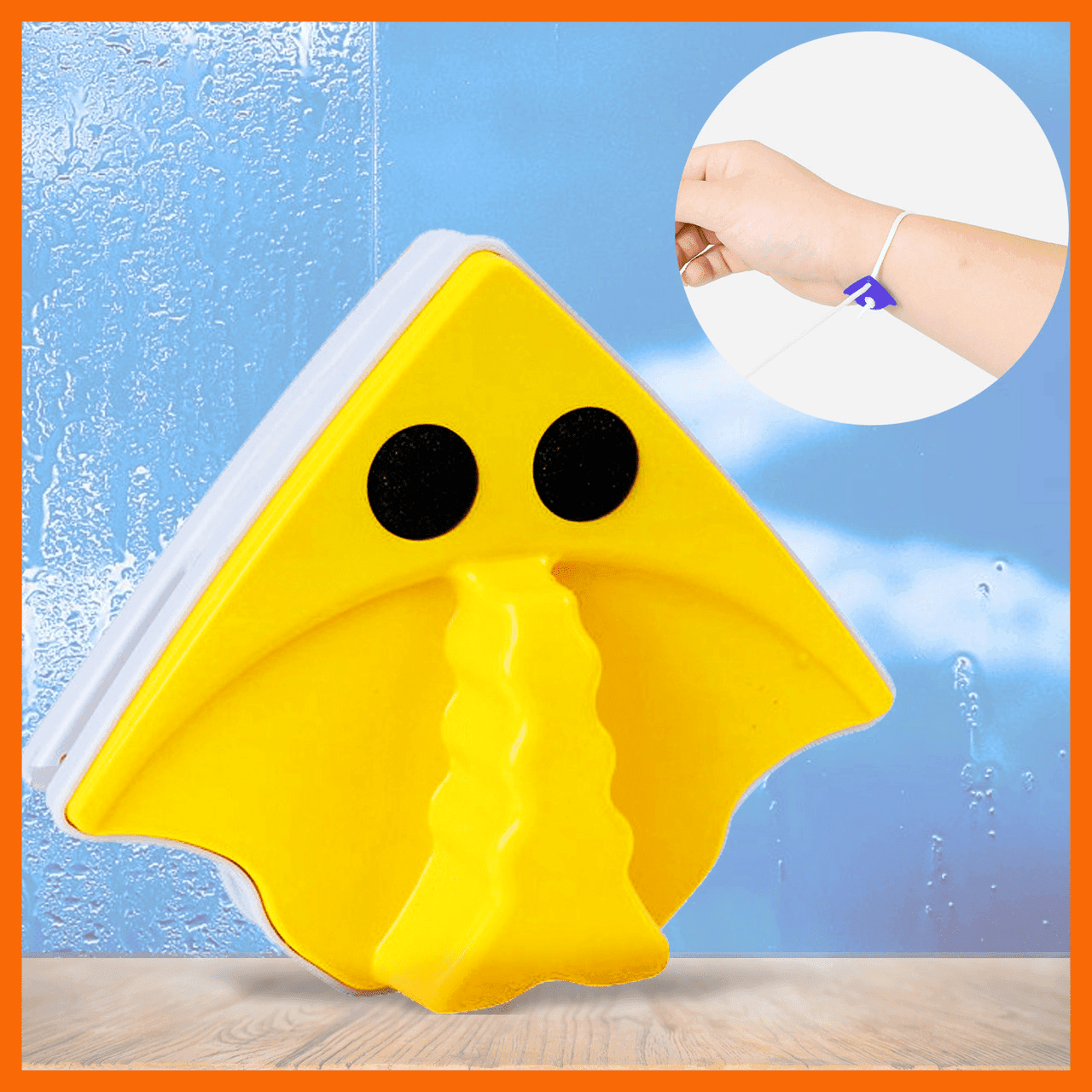 Магнітна щітка для миття вікон із двох боків Easy Cleaner Wiper 01 мочалка для вікон на магніті – фото 5
