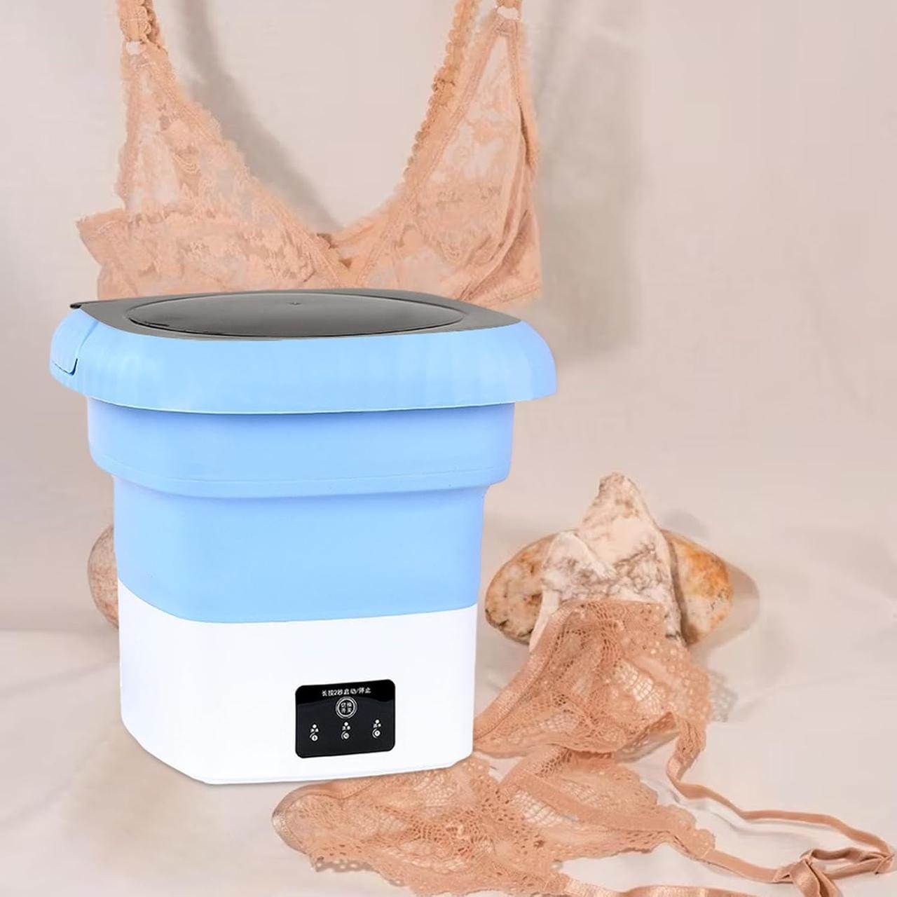 Пральна машина Folding Washing складана 7літров Блакитний – фото 4