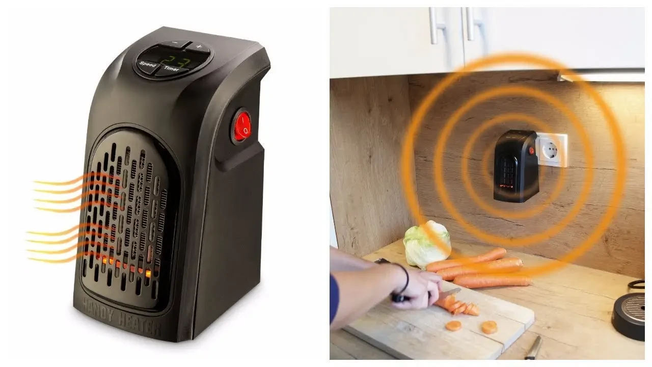 Міні нагрівач 400W Handy Heater з пультом, нагрівач електричний тепловентилятор портативний – фото 5