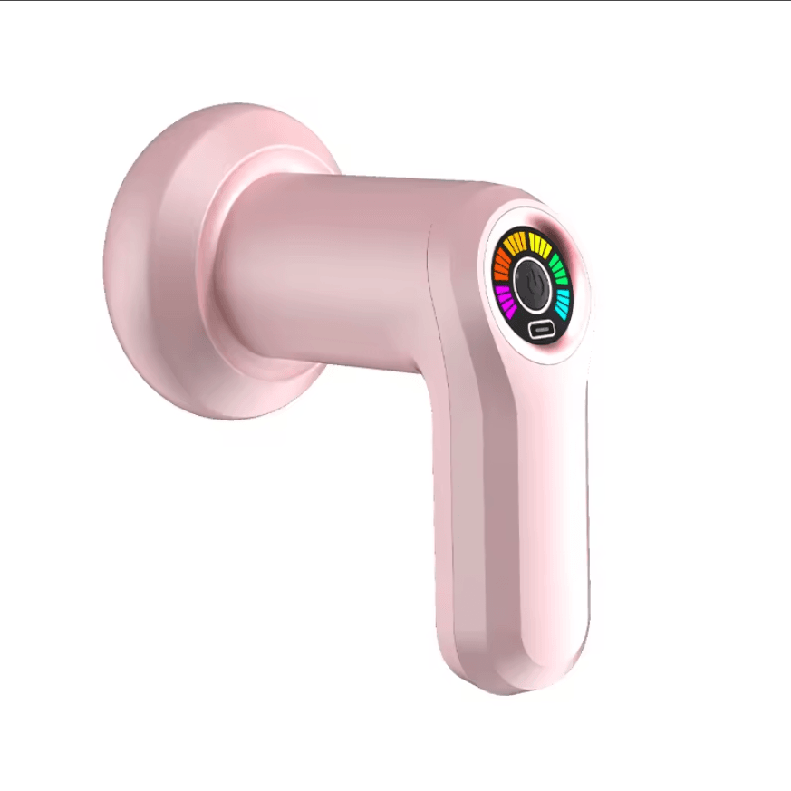 Масажер ручний Replicates Shiatsu Massager YX-720 для тіла акумуляторний із насадками антицелюлітний Рожевий – фото 2