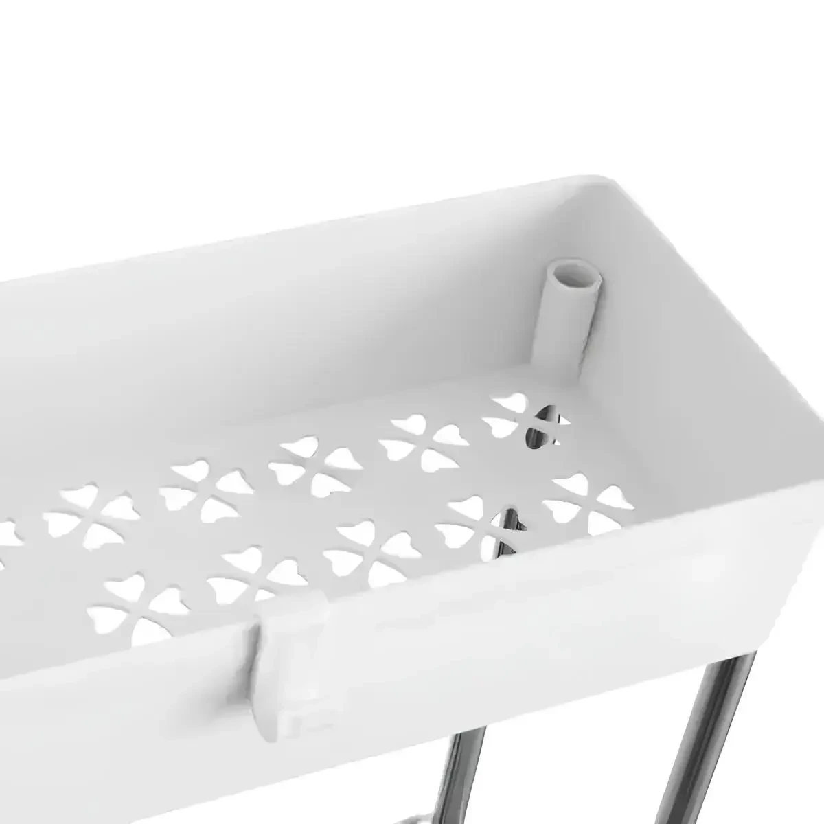 Етажерка на колесах 4 яруси (87×38×13 см), Bathroom Rack / Підлогова полиця-органайзер/ Стелаж-етажерка – фото 5