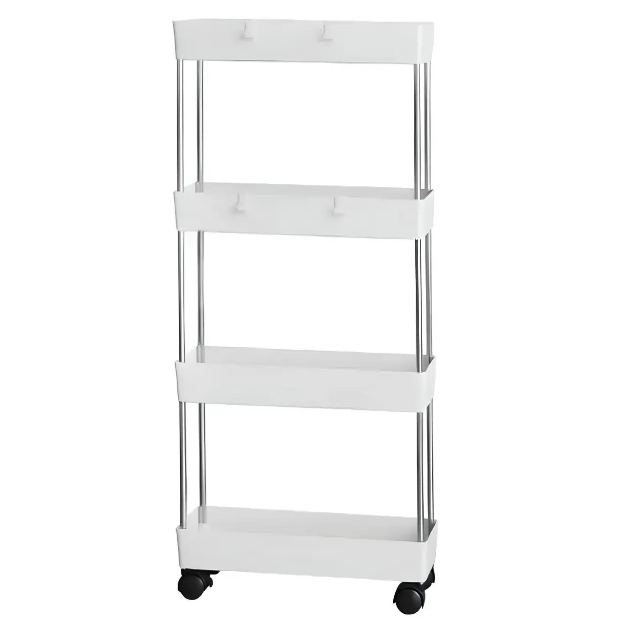 Етажерка на колесах 4 яруси (87×38×13 см), Bathroom Rack / Підлогова полиця-органайзер/ Стелаж-етажерка – фото 4