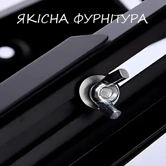 Кріплення для мікрохвильовки, кронштейн для мікрохвильової печі 250 х 465 мм, складана консоль, чорний – фото 2