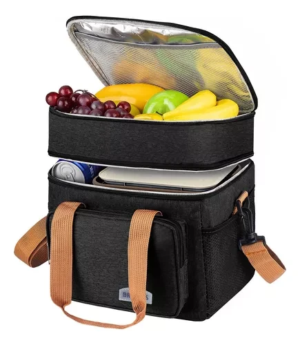 Сумка холодильник 26х25х18 см 15 л (термо-сумка) чорна – фото 1