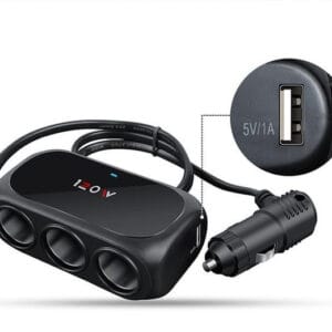 Розгалужувач для прикурювача Xunniu WT-D23 Black