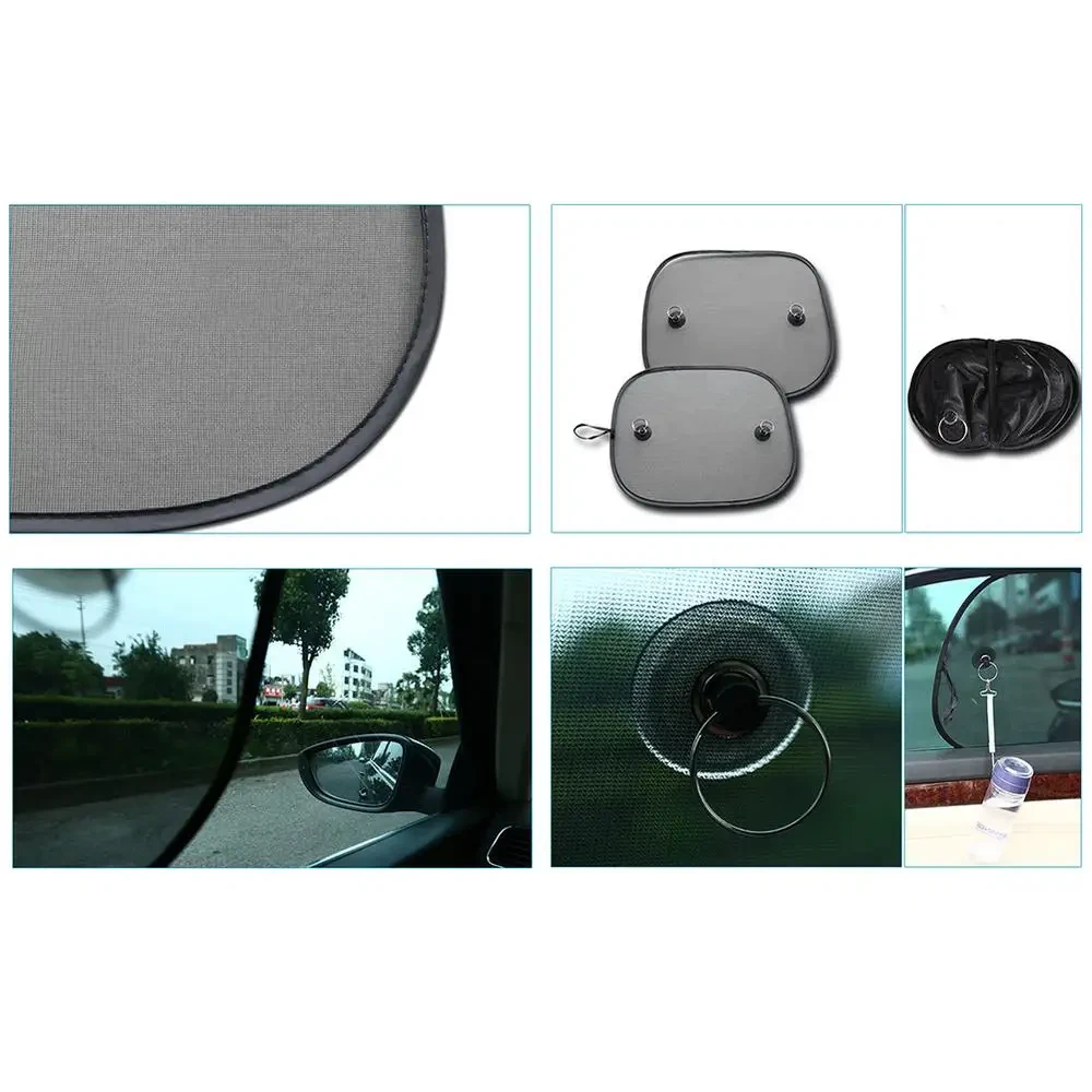 Автомобільна сонцезахисна шторка на присосках – фото 2