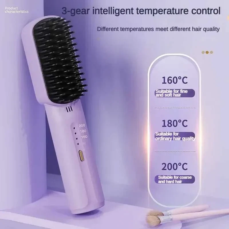 Бездротовий випрямляч для волосся Yopin Mini Hair Artererers 2600MH Бездротовий акумуляторний гребінець – фото 5