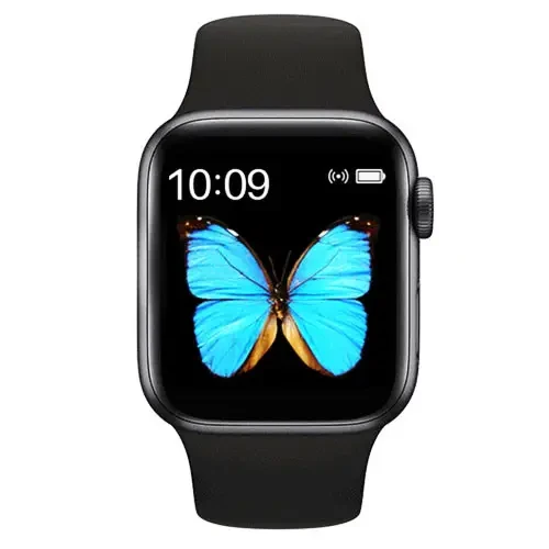 Розумний годинник Смарт-годинник Smart Watch T500 із сенсорним екраном і пульсометром голосового виклику чорний – фото 1