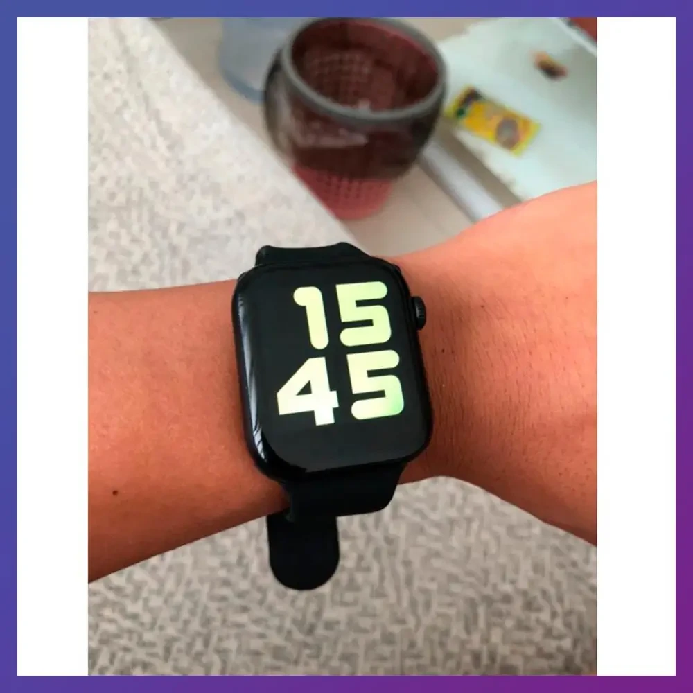 Розумний годинник Смарт-годинник Smart Watch T500 із сенсорним екраном і пульсометром голосового виклику чорний – фото 3