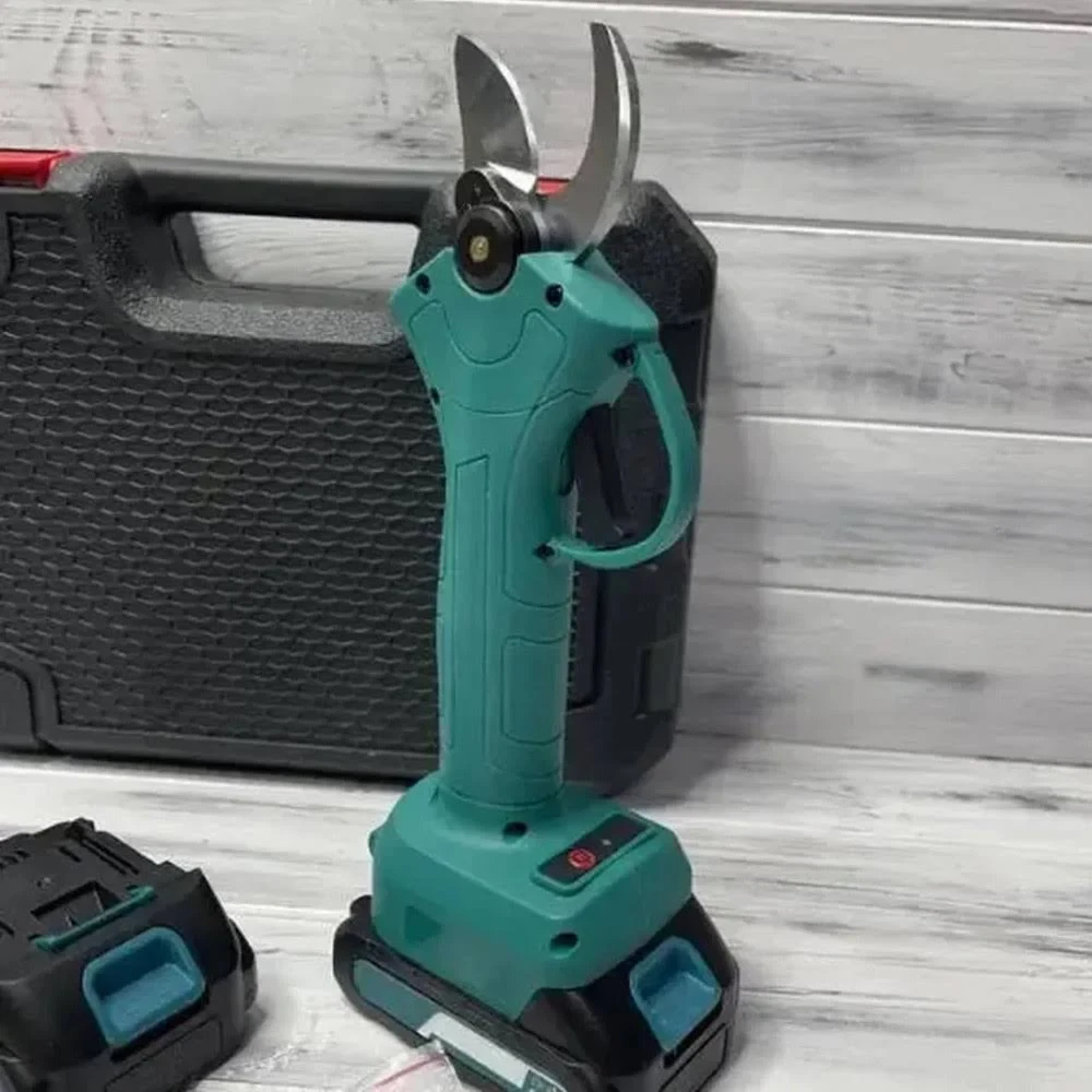 Акумуляторний секатор у кейсі + 2 акумулятори 21 В, Crafting Tools / Електричні садові ножиці – фото 1