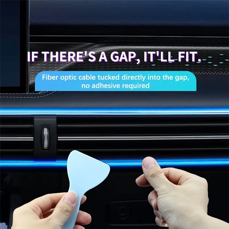 Підсвітка салону Ambient light Rgb, світлодіодна стрічка торпеди USB Bluetooth багатобарвна – фото 6