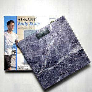 Ваги підлогові з дисплеєм до 180 кг/ Цифрові прозорі ваги SOKANY SK-19018