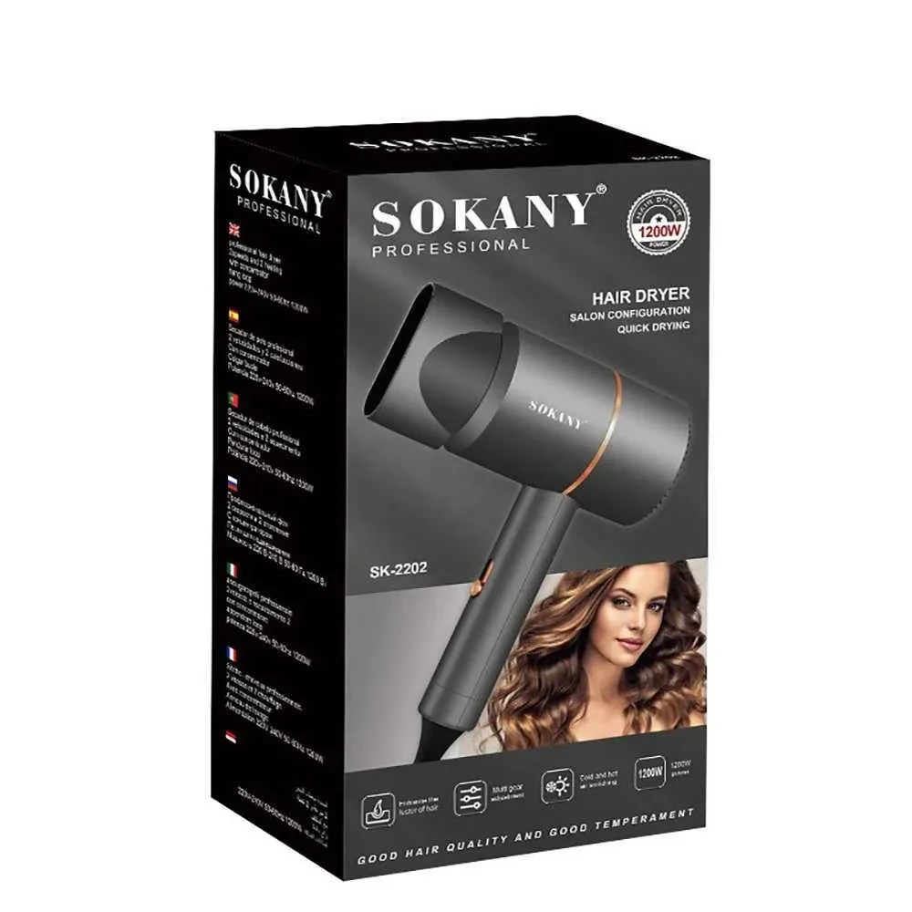 Фен для волосся Sokany SК-2202 1200 Вт, кол-во насадок 1 – фото 5