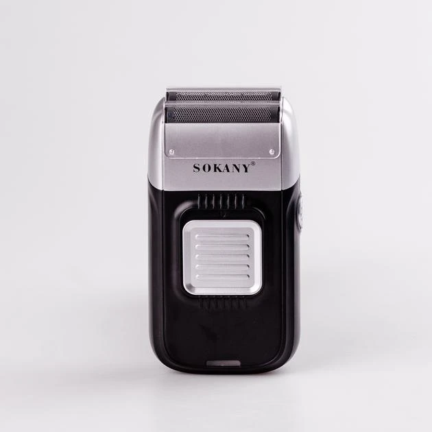 Електробритва-шейвер чоловіча Sokany SK-385 акумуляторна з 2 бритовними головками для сухого гоління Сірий – фото 2