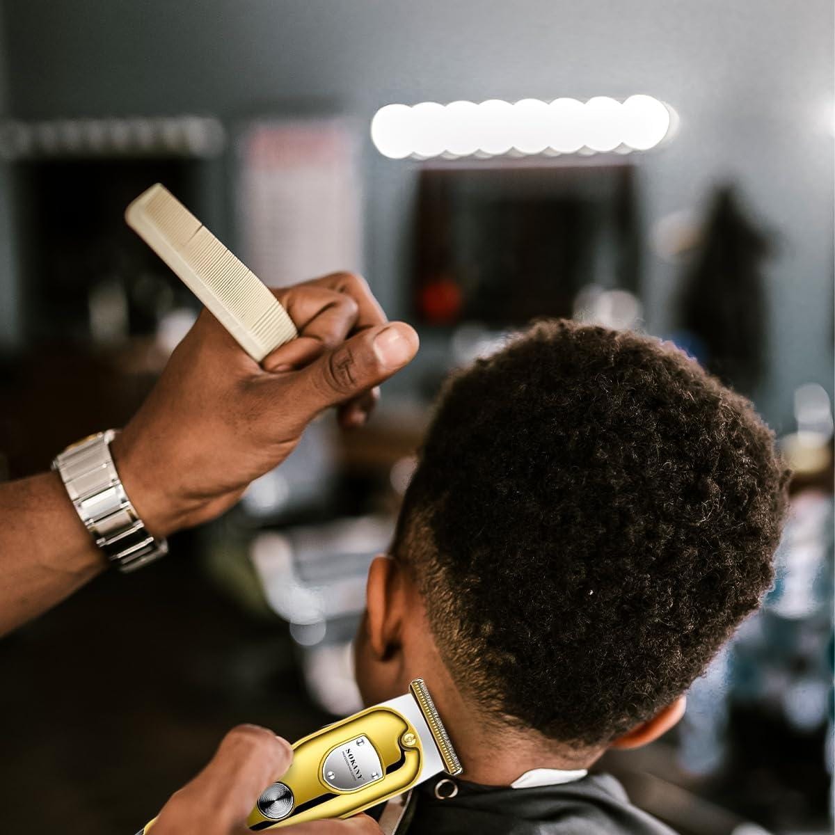 Машинка для стриження волосся Sokany SK-LF-16003 машинка для стриження акумуляторна Білий 5 Вт Золотистий – фото 2
