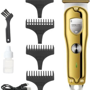 Машинка для стриження волосся Sokany SK-LF-16003 машинка для стриження акумуляторна Білий 5 Вт Золотистий