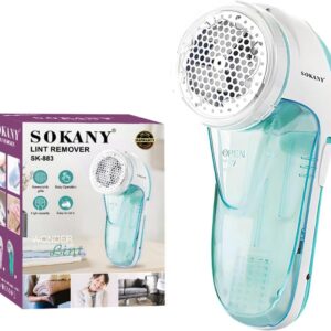 Машинка для видалення ковтунців і ворсу Sokany SK-883 акумуляторна Синій