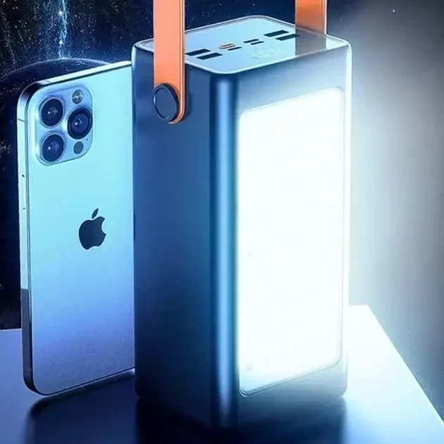 Повербанк 100000 mAh YM-655 широка коробка, Зовнішній акумулятор зі швидким заряджанням, Powerbank – фото 1
