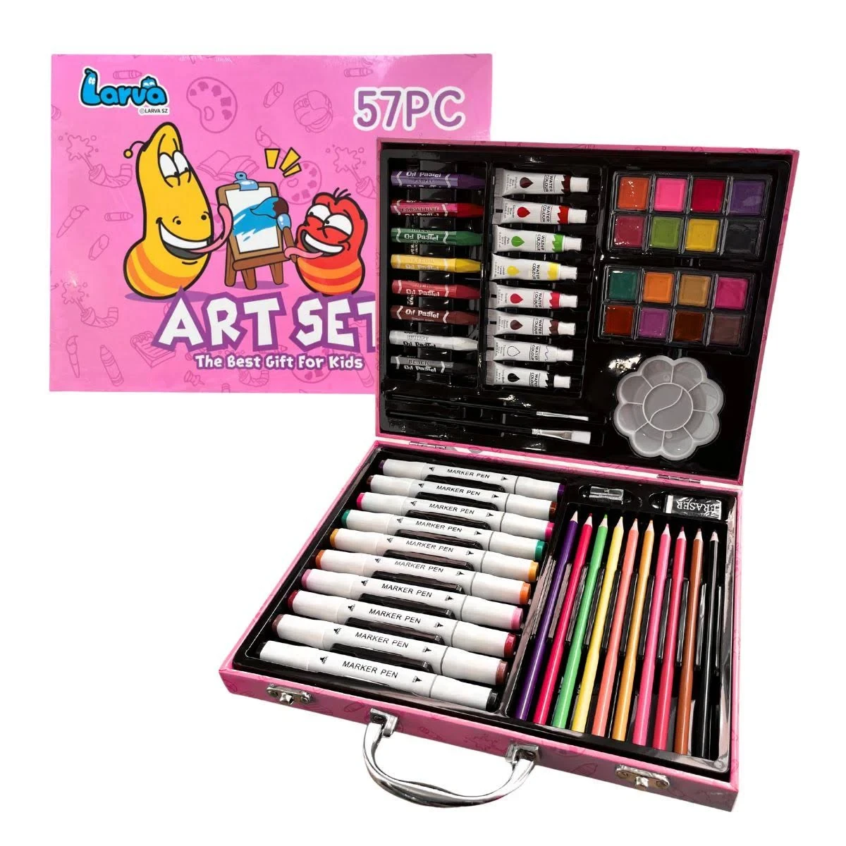 Набір для малювання Art Set 57 предметів Рожевий Lavra ART SET – фото 1