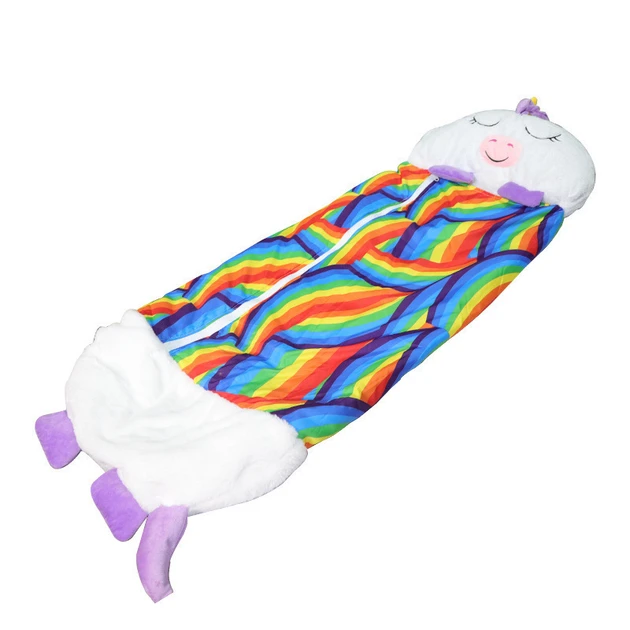 Дитячий спальний мішок-плюшева іграшка подушка Єдиноріг Baby sleeping bag Size S WHITE 3в1 теплий – фото 3