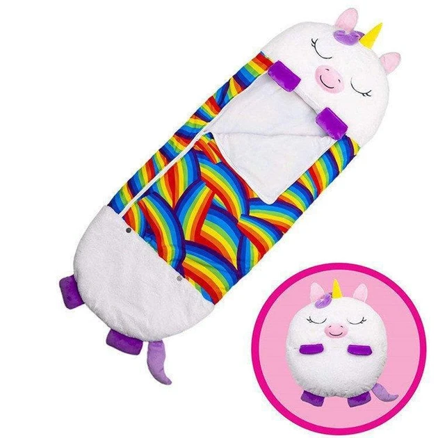 Дитячий спальний мішок-плюшева іграшка подушка Єдиноріг Baby sleeping bag Size S WHITE 3в1 теплий – фото 4