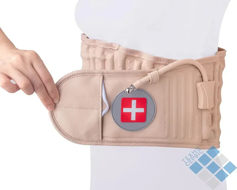 Надувний корсет від остеохондрозу Spinal Air Traction Belt/Пояс для спини та попереку/Пневмокорсет – фото 2