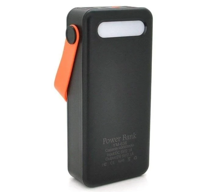 Power bank YM-635 400000mAh Solar Індикатор рівня заряду, для заряджання телефона з вбудованими кабелями – фото 7