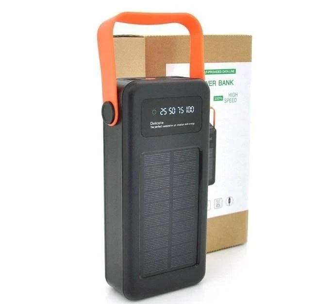 Power bank YM-635 400000mAh Solar Індикатор рівня заряду, для заряджання телефона з вбудованими кабелями – фото 5