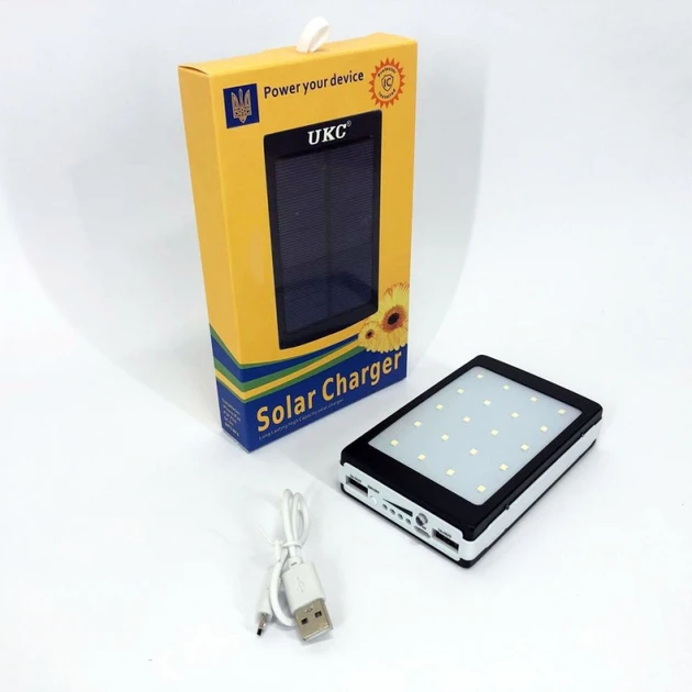 Портативний зарядний пристрій Power Bank UKC Solar Charger 50000 mAh – фото 5