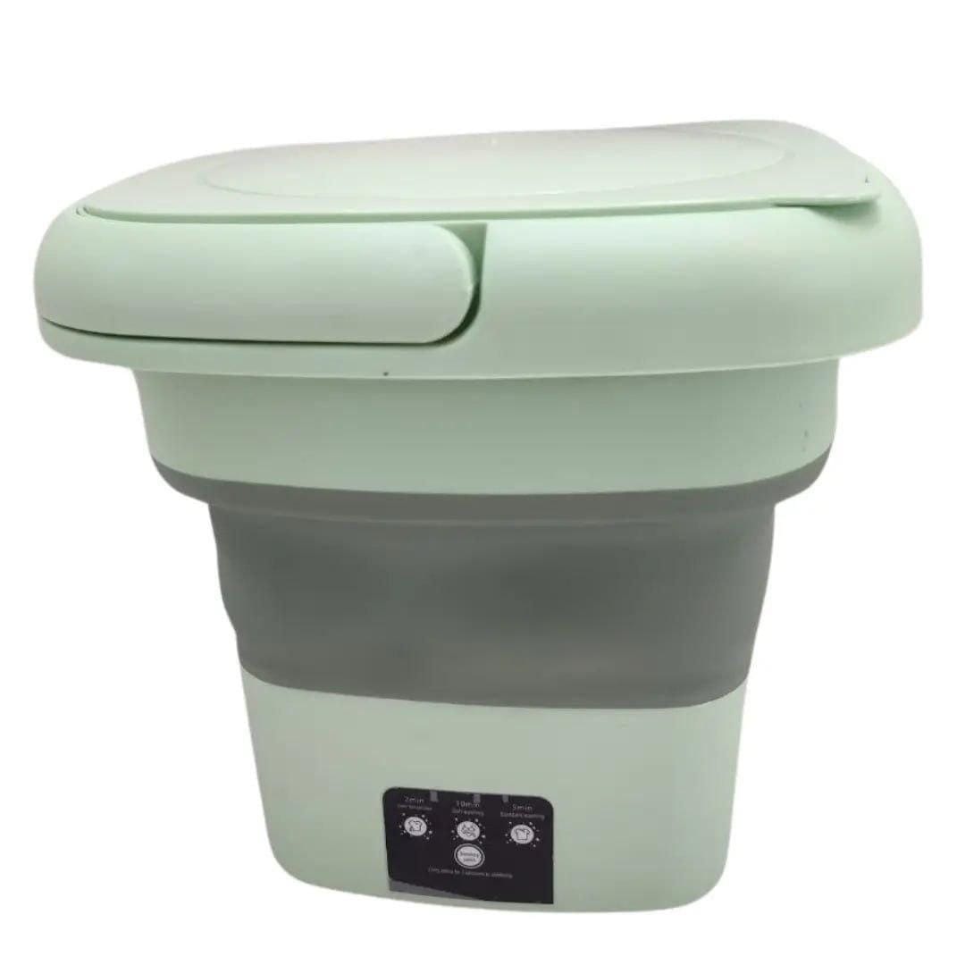 Портативна пральна машина Mini Folding Washing Machine 6 л. (міні стиранка) Зелений – фото 4