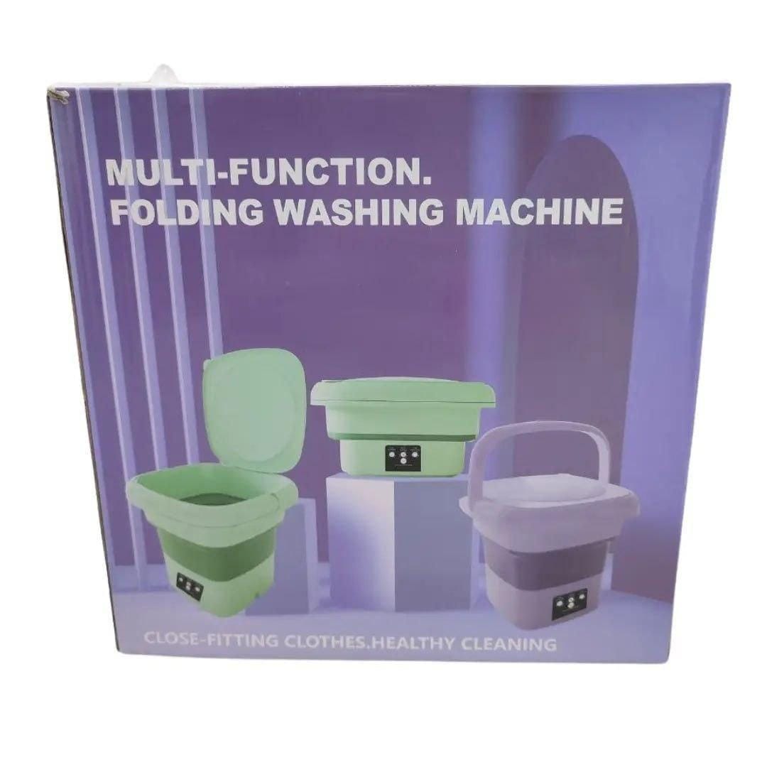 Портативна пральна машина Mini Folding Washing Machine 6 л. (міні стиранка) Зелений – фото 9