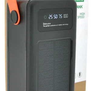Портативна батарея NEW зовнішня повербанк Power Bank 100000 mAh із сонячною панеллю та ліхтариком