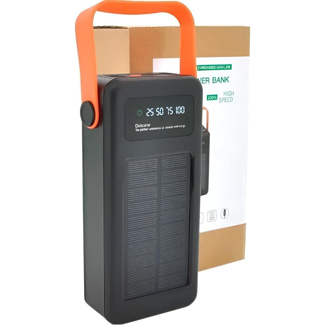 Повербанк NEW на сонячній батареї 50000 mAh c USB і вбудованими кабелями PowerBank JS-635CX – фото 2