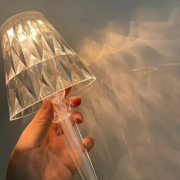 Декоративний LED світильник нічник Diamond light Діамант світлодіодний кришталевий на акумуляторі USB – фото 8