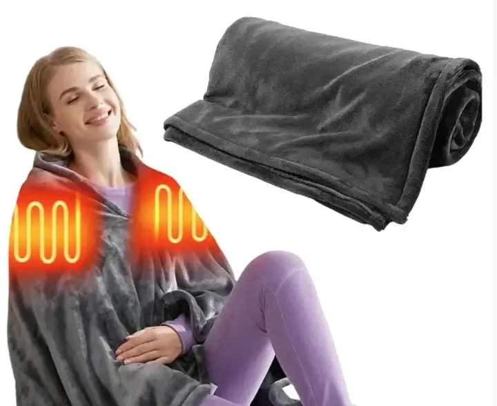 Електроковдра Плед із підігрівом (155*80) Electric Heating Shawl Blanket USB – фото 1