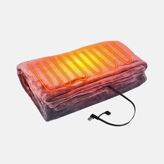 Електроковдра Плед із підігрівом (155*80) Electric Heating Shawl Blanket USB – фото 6